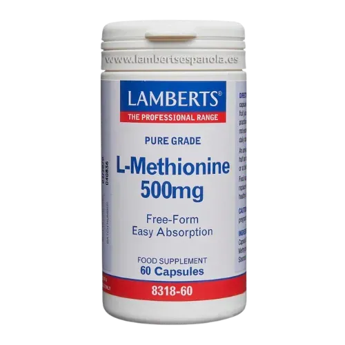 L-Metionina Lamberts 500 mg 60 cápsulas L-Metionina Lamberts 500 mg 60 cápsulas