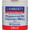 Aceite de menta Lamberts 100 mg 90 cápsulas Aceite de menta Lamberts 100 mg 90 cápsulas