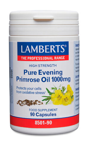 Aceite de onagra 1000 mg Lamberts 90 cápsulas
