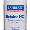 Betaína HCl con pepsina Lamberts 180 tabletas Betaína HCl con pepsina Lamberts 180 tabletas