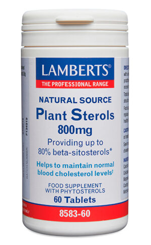 Esteroles vegetales Lamberts 800 mg 60 tabletas