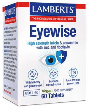 Eyewise Lamberts 20 mg luteína 60 tabletas
