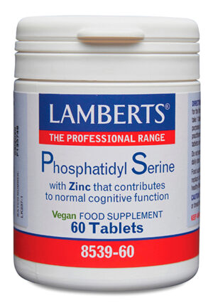 Fosfatidilserina Lamberts 100 mg con zinc 60 tabletas