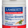 Ginseng siberiano Lamberts 1500 mg 60 tabletas Ginseng siberiano Lamberts 1500 mg 60 tabletas