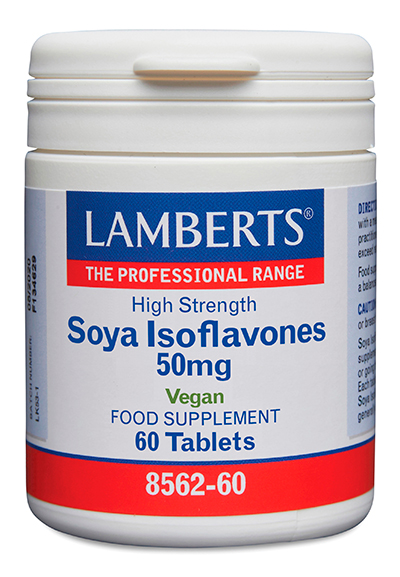 Isoflavonas de soja Lamberts 50 mg 60 tabletas