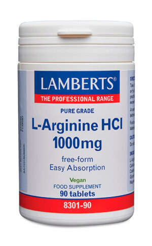 L-Arginina Lamberts 1000 mg 90 tabletas