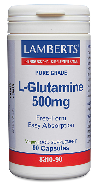 L-Glutamina 500 mg Lamberts 90 cápsulas L-Glutamina 500 mg Lamberts 90 cápsulas