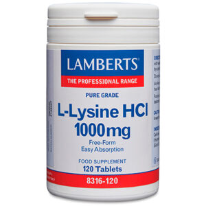 L-Lisina HCl Lamberts 120 tabletas