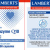 Coenzima Q10 Lamberts 100 mg 60 cápsulas detalle de la etiqueta
