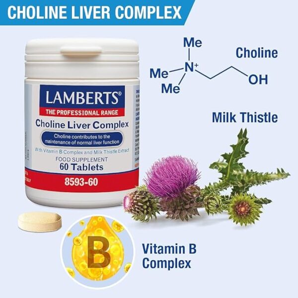 Choline Liver Complex Lamberts 60 tabletas detalle 3 Choline Liver Complex Lamberts 60 tabletas detalle 3