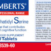 Fosfatidilserina Lamberts 100 mg con zinc 60 tabletas detalle de la etiqueta Fosfatidilserina Lamberts 100 mg con zinc 60 tabletas detalle de la etiqueta