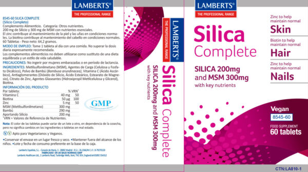 Silica Complete Lamberts 60 tabletas