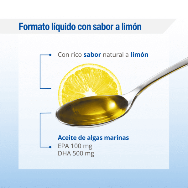 Omega 3 vegano líquido Lamberts 150 ml detalle 2