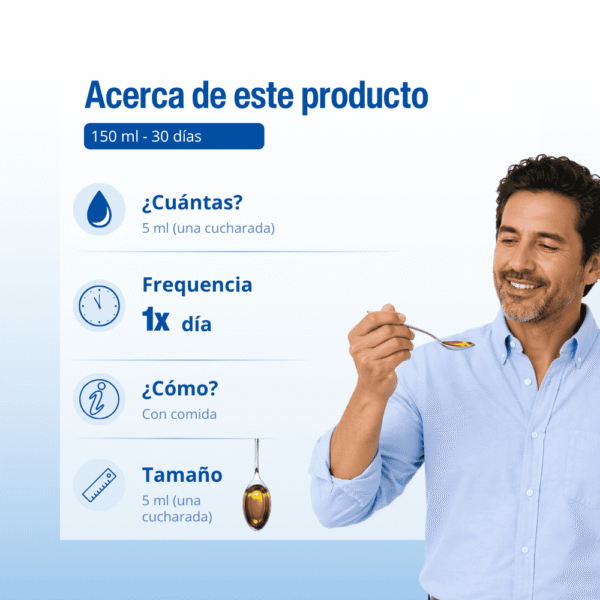Omega 3 vegano líquido Lamberts 150 ml detalle 6