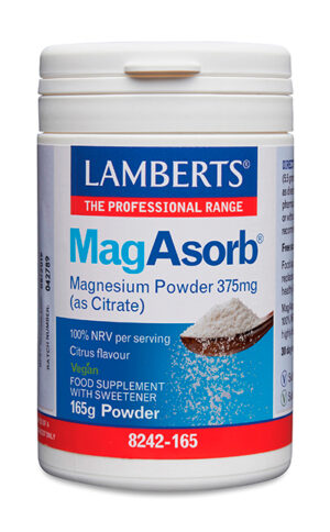 MagAsorb Citrato de magnesio Lamberts en polvo 165 g