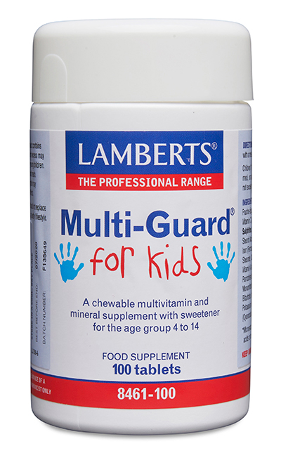 Multi-Guard for Kids Lamberts 100 tabletas masticables