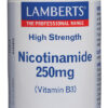 Niacina Lamberts 250 mg como nicotinamida 100 tabletas