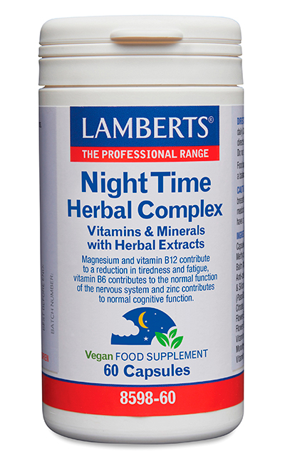 Night Time Herbal Complex Lamberts 60 cápsulas