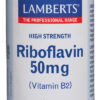 Vitamina B2 Riboflavina 50 mg Lamberts 100 cápsulas Vitamina B2 Riboflavina 50 mg Lamberts 100 cápsulas