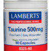 Taurina Lamberts 500 mg 60 cápsulas