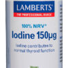 Yodo Lamberts 150 mcg como yoduro de potasio 180 tabletas Yodo Lamberts 150 mcg como yoduro de potasio 180 tabletas